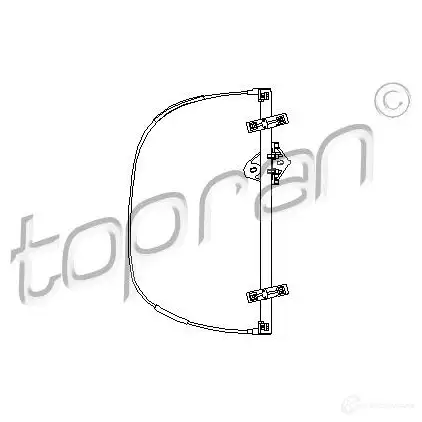 Стеклоподъемник TOPRAN 2437109 MYS3 Q57 111694