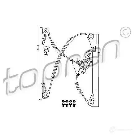 Стеклоподъемник TOPRAN 2436795 111263 DZA G6Q