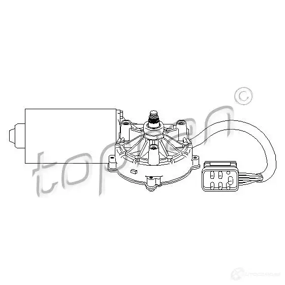 Мотор стеклоочистителя, дворников TOPRAN 92R71I M 2444105 401533