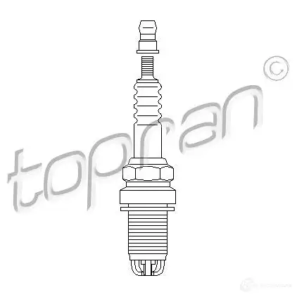 Свеча зажигания TOPRAN FLR 8 LDCU+ 14FGH-8DTURX0 2436168 110326 изображение 4