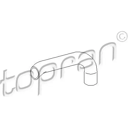 Патрубок радиатора, шланг TOPRAN 102566 2433544 H5OGQB 8 изображение 0