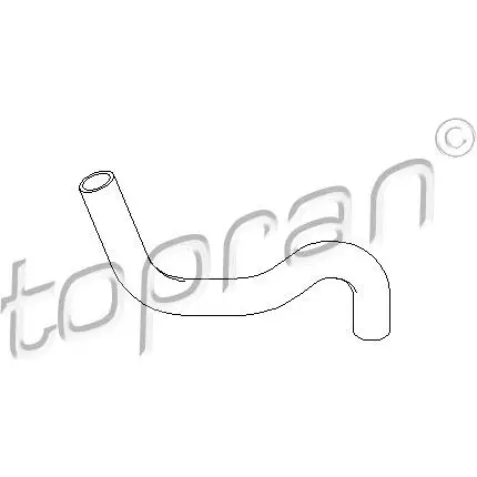 Патрубок радиатора, шланг TOPRAN 2449098 85XQE7 J 721832 изображение 0