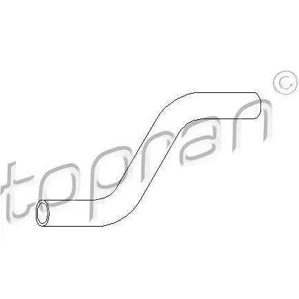 Патрубок радиатора, шланг TOPRAN 2 659DQ 2433609 102713