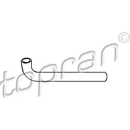 Патрубок радиатора, шланг TOPRAN 2433401 WPNMD O0 101091 изображение 0
