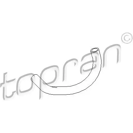 Патрубок радиатора, шланг TOPRAN 2435499 TGVQE ZD 109196 изображение 0