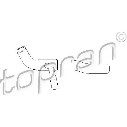 Патрубок радиатора, шланг TOPRAN PX Y2NOE 101453 2433439 изображение 0