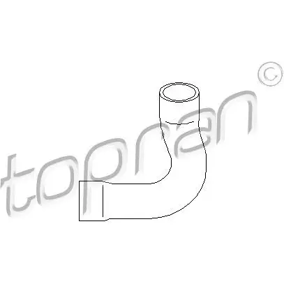 Патрубок радиатора, шланг TOPRAN 2446128 ZL RHXE 501570 изображение 0