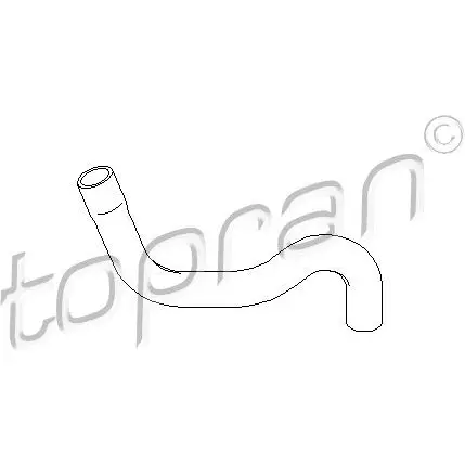 Патрубок радиатора, шланг TOPRAN 2449097 721830 NHF BCG изображение 0