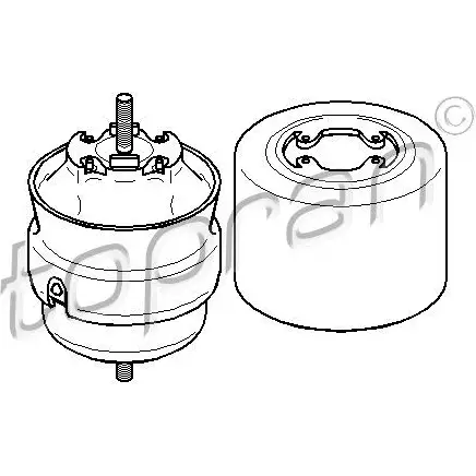 Подушка двигателя TOPRAN UTP IV 400024 2443292 изображение 0