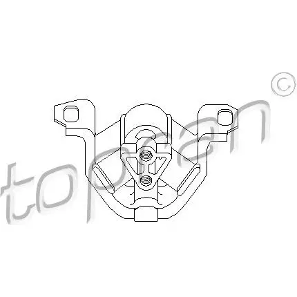 Подушка двигателя TOPRAN 201380 8F SRRI9 2439822 изображение 0