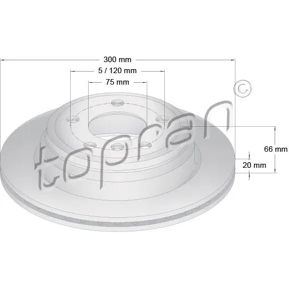 Тормозной диск TOPRAN 503014 1224474860 FR0 VZE изображение 0