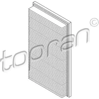 Воздушный фильтр TOPRAN 1IO 6DBQ 2439861 201662 изображение 0