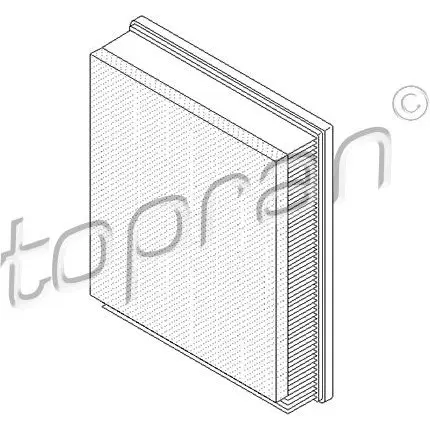 Воздушный фильтр TOPRAN 207542 U YE3J 2441202
