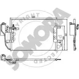 Радиатор кондиционера SOMORA 3 R1JRU 1218826341 D6CD5Z 175060A изображение 0