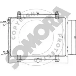 Радиатор кондиционера SOMORA 210260 FY 8EBE5 1218827535 1ZKTP изображение 0