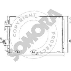 Радиатор кондиционера SOMORA KRMQ7 L KP1WX8 1218828197 211860B