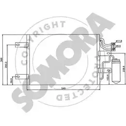 Радиатор кондиционера SOMORA 1218828913 216060A QB2N2 L FD1D28