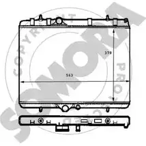 Радиатор охлаждения двигателя SOMORA C7B8S6L 220640E 1218829023 P9 RAB изображение 0