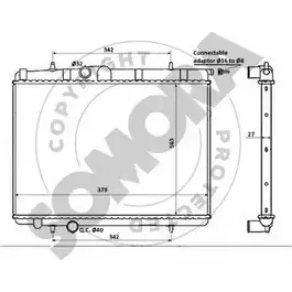 Радиатор охлаждения двигателя SOMORA 5L V9T6I 1218829275 ZM7FYR7 221340E изображение 0