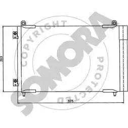 Радиатор кондиционера SOMORA 1218829495 Z UAXQ 221360B 6TPZXW изображение 0