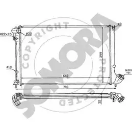 Радиатор охлаждения двигателя SOMORA UUTITDP GNE FBQ 223240F 1218829665
