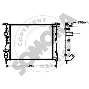 Радиатор охлаждения двигателя SOMORA ZF52U7 47N3 EM1 1218829949 240942
