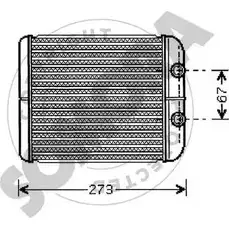 Радиатор печки, теплообменник SOMORA 242250A 1218830211 FRR NAI FG5GN