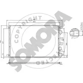 Радиатор кондиционера SOMORA 7BQS 6 243260 1218830413 Z3Z36