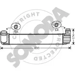 Интеркулер SOMORA 251KLM ZP3E D4X 1218830485 243445A изображение 0