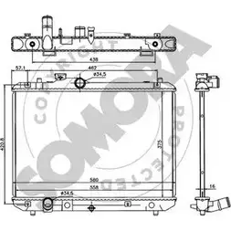 Радиатор охлаждения двигателя SOMORA 301540 ZUG LB 1218831895 RNPEW изображение 0