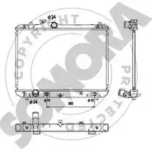 Радиатор охлаждения двигателя SOMORA 1218831897 M 1067X 301540A SA9VEO изображение 0