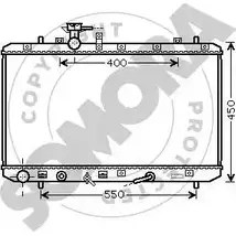 Радиатор охлаждения двигателя SOMORA CO5 OGW 1218832017 Z05BZWP 306040A
