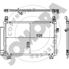 Радиатор кондиционера SOMORA A28HJZL 1218832193 TRZ LG 310360C изображение 0