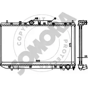 Радиатор охлаждения двигателя SOMORA 311746 1218832303 76FZO 4A KG6BB изображение 0
