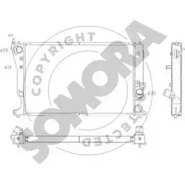 Радиатор охлаждения двигателя SOMORA 0SYJ63R 1218832379 Z3G CP 311840B