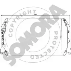 Радиатор кондиционера SOMORA 1218832511 D B965 313260 0PRS6 изображение 0