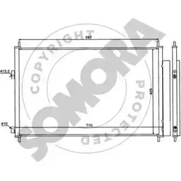Радиатор кондиционера SOMORA 316860 1218832859 7 OZRK6 VCJGQ изображение 0