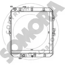 Радиатор охлаждения двигателя SOMORA NL O2D9T 1218833039 318740 ANYOVRX