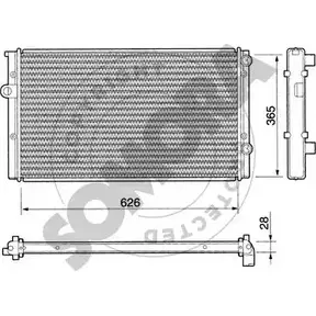Радиатор охлаждения двигателя SOMORA JSDRKFV NER I9XD 350841 1218833339