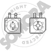 Масляный радиатор двигателя SOMORA 350965F 1218833545 FKP FL X53EX1H изображение 0
