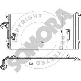 Радиатор кондиционера SOMORA IQTGG8 ME PQ2 358560 1218835063 изображение 0