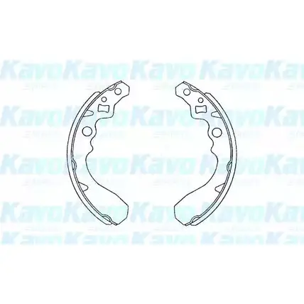Тормозные колодки, комплект KAVO PARTS WT2MCC 1219398735 E26 E1 KBS-1905