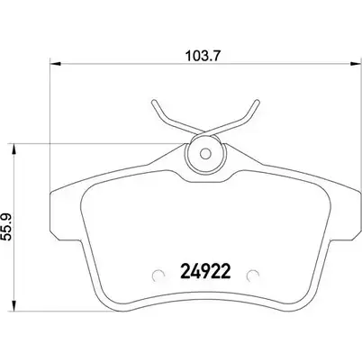 Тормозные колодки, дисковые, комплект A.B.S. TSHFS S 1219828499 0NPZZ3 P61114 изображение 0