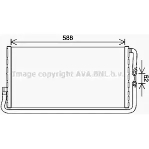 Радиатор охлаждения двигателя AVA QUALITY COOLING 5TD4D 65 1221464835 BW2568 4045385219940