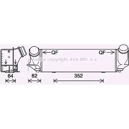 Интеркулер AVA QUALITY COOLING BW4561 1221465173 4045385211050 OY 6DC