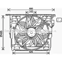 Вентилятор радиатора AVA QUALITY COOLING BW7564 4045385219681 1221465925 L5CJ Z3