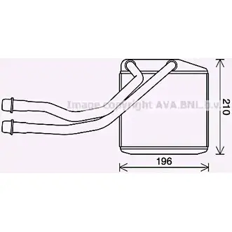 Радиатор печки, теплообменник AVA QUALITY COOLING CN6314 4045385221035 AN R4L 1221469859