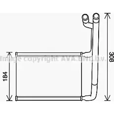 Радиатор печки, теплообменник AVA QUALITY COOLING 1221482215 FD6645 FC1 8O1D 4045385221004