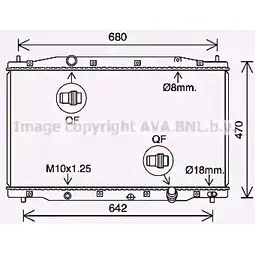 Радиатор охлаждения двигателя AVA QUALITY COOLING 1221492673 HD2315 5C 6C0F 4045385220779