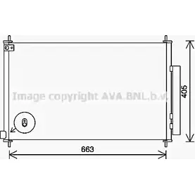 Радиатор кондиционера AVA QUALITY COOLING 4045385219759 HD5312D GE NLR 1221492879